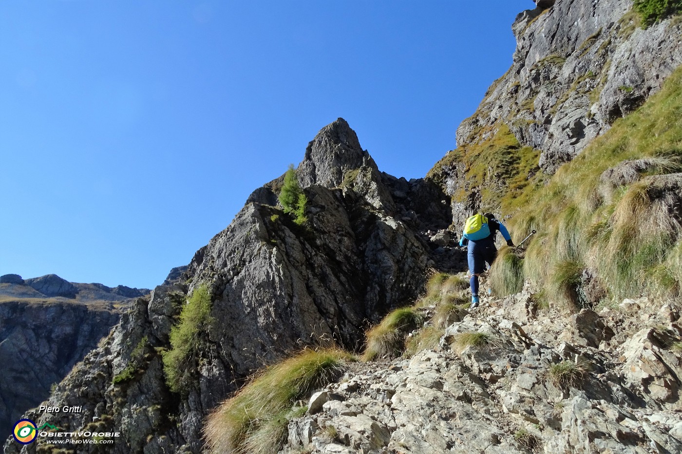 25 Alla base del canalino di salita.JPG -                                